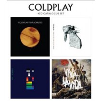 COLDPLAY - 4 CD CATALOGUE SET - PARACHUTES / RUSH OF BLOOD / X & Y / VIVA LA VIDA