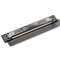 HOHNER KREUZWENDER 5348 G - MONDHARMONICA 48 TONEN HOUTEN KAM