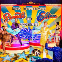 JOHN, ELTON & BRANDI CARLILE - WHO BELIEVES IN ANGELS? -COLOURED- - Lp