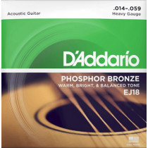D'ADDARIO EJ18 HEAVY - SNAREN 014-059 PHOSPHOR BRONZE
