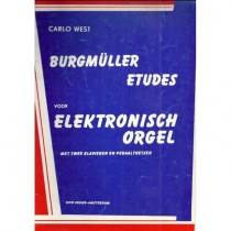 WEST, CARLO - ORGEL BURGMULLER ETUDES - BOEK