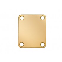 BOSTON NP-64-G NECK MOUNTING PLATE GOLD - HALSPLAAT RECHTHOEK 64.2X51MM