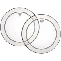 REMO P3-1322-C2 POWERSTROKE - DRUMVEL 22" CLEAR BASS + DOT