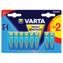 VARTA 4906SO - BATTERIJ AA 6+2 HIGH ENERGY