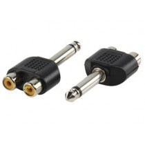 CAGP23944BK - ADAPTER 1X6.3MONO-2XRCA CONTRA