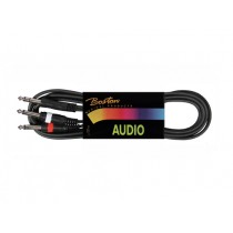 BOSTON BSG-210-6 - KABEL AUDIO 1XST.JACK-2XJACK 6 MTR