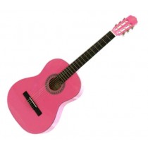Gomez 001/PK Spaans / klassieke gitaar met nylon snaren in de kleur Roze