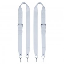 BOSTON KR10 PER PAAR - MARCHING BASS DRUM SLING WIT LEER