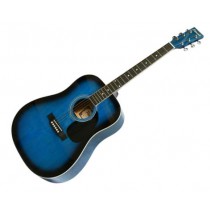 PHOENIX 001-BLS - GITAAR WESTERN BLAUW