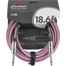 FENDER CONTOUR CABLE BGM BURGUNDY MIST 0990571866 - KABEL INSTRUMENT JACK 6.3 5.5MTR 18.6'