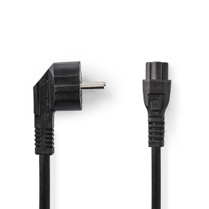 NEDIS CEGB10100BK20 - KABEL VOEDING RANDAARDE TYPE IEC-320-C5 2.0MTR