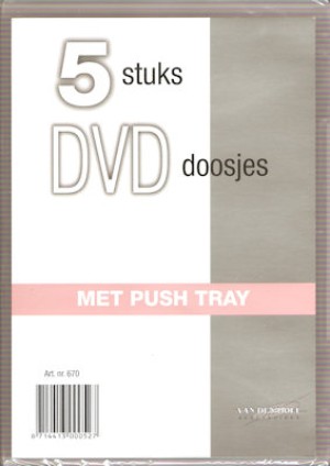 VAN DEN DOEL 670 - DVD DOOS 5 STUKS TRANSPARANT