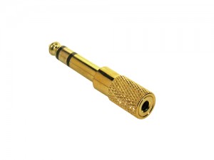 BOSTON AT-165G GOLD - ADAPTER JACK 3.5 FEMALE - 6.3 MALE STEREO