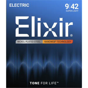 ELIXIR 12002 NANOWEB EXTRA LIGHT - SNAREN 009-042 NICKELWOUND