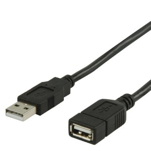 NEDIS CCGL60010BK30 - KABEL USB 2.0 A VERLENG 3.0MTR