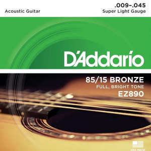 D'ADDARIO EZ890 ACOUSTIC - SNAREN 009-045 PHOSPHOR BRONZE