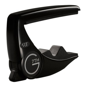 G7TH PERFORMANCE 3 STEEL 6 STRING GUITAR ART CAPODASTER BLACK - CAPO STAALSNARIGE GITAAR ADAPTIVE RADIUS TECHNOLOGY