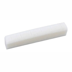 ALLPARTS BN2227000 SLOTTED BONE NUT FOR ACOUSTIC 42 - TOPKAM BEEN 42.86X4.76X8.7 MM