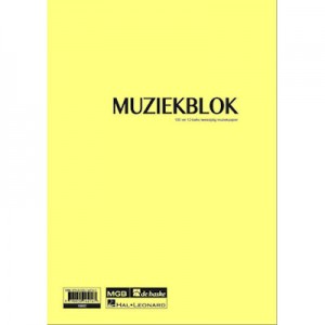 BLADMUZIEK - MUZIEKPAPIER MUZIEKBLOK 100 VEL