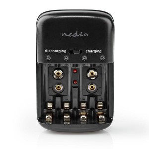 NEDIS BACH07 - LADER NICD/NIMH 4X AA AAA - 2X 9V