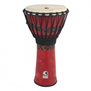 TOCA SFDJ-12RP FREESTYLE ROPE TUNED - DJEMBE 12" BALI RED - HOOGTE 24" (61CM)