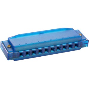 HOHNER TRANSLUCENT HARP C - MONDHARMONICA DIATONISCH BLAUW