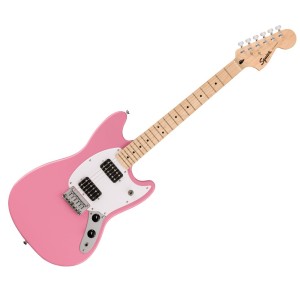 SQUIER MUSTANG SONIC HH MN WPG FLP - GITAAR ELEKTRISCH FLASH PINK MAPLE FINGERBOARD