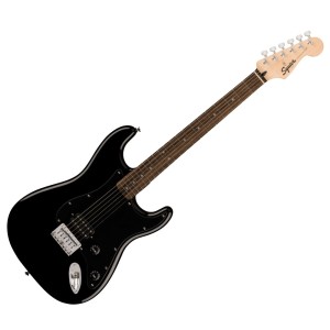 SQUIER STRATOCASTER SONIC HT H LRL BPG BLK - GITAAR ELEKTRISCH BLACK LAUREL FINGERBOARD