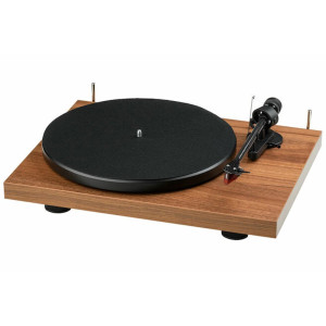 PRO-JECT DEBUT E CARBON PHONO 2 WALNOOT - PLATENSPELER 2M RED VOORVERSTERKT CARBON TOONARM