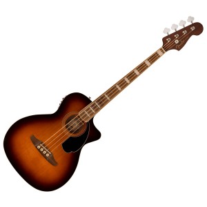 FENDER KINGMAN BASS SEB WALNUT FINGERBOARD - BASGITAAR AKOESTISCH SHADE EDGE BURST + EQ & GIGBAG