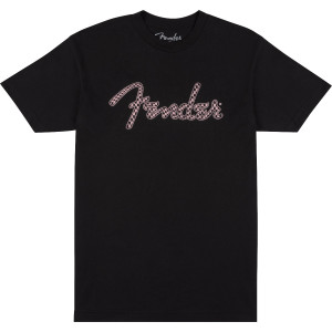 FENDER TEE 9192412406 - T-SHIRT SPAGHETTI LOGO WAVY PINK CHECKER M