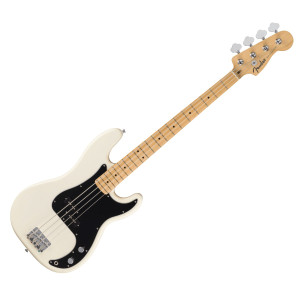 FENDER PRECISION BASS STANDARD MN BPG OWT - BASGITAAR OLYMPIC WHITE MAPLE FINGERBOARD