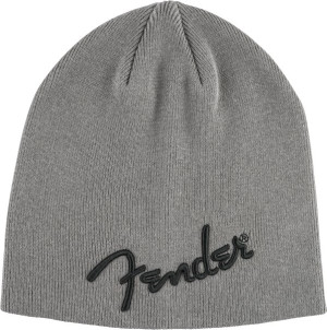 FENDER BEANIE CHARCOAL HEATHER GRAY + LOGO - MUTS GRIJS ONE SIZE FITS MOST
