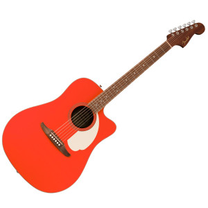 FENDER REDONDO CALIFORNIA STANDARD CE IPG FRD - GITAAR WESTERN DREADNOUGHT FIESTA RED + EQ CA