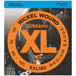 D'ADDARIO EXL160 - SNAREN BAS 050-105 NICKELWOUND