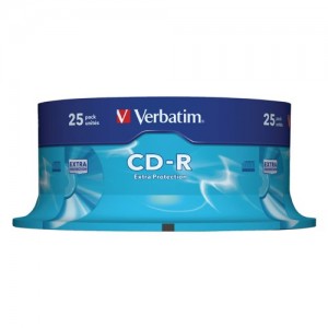 VERBATIM 43432 SPINDLE 25 - CDR 700MB/80MIN 52X