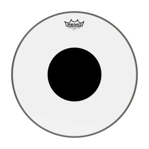 REMO CS-0316-10 - DRUMVEL 16" TRANSPARANT + ZWARTE DOT