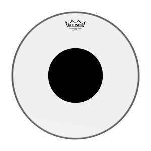 REMO CS-0316-10 - DRUMVEL 16" TRANSPARANT + ZWARTE DOT