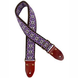 GAUCHO GST-1282-4 CLASSIC SERIES PAARS ROZE - GITAARRIEM 2" JACQUARD GEWEVEN BRONZEN GESP SUEDE