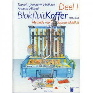 HELLBACH, DANIEL & JEANNETTE - BLOKFLUITKOFFER DEEL 1 +2CD SOPRAAN