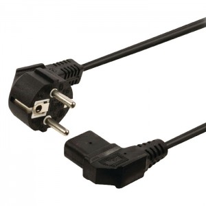 NEDIS CEGL10020BK20 - KABEL VOEDING 2MTR 2X HAAKS IEC320
