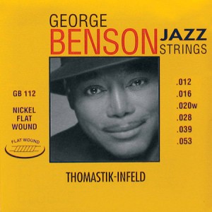 THOMASTIK GB-112 GEORGE BENSON SIGNATURE - SNAREN ELEKTRISCH 012-053 FLATWOUND