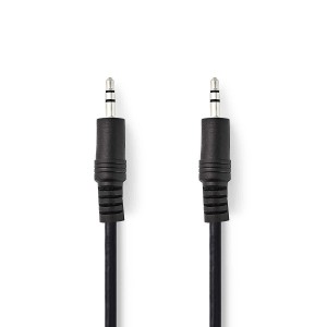 NEDIS CAGL22000BK05 - KABEL JACK 3.5-3.5 STEREO 0.5MTR