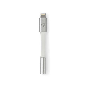 NEDIS CCTB39950AL015 - ADAPTER LIGHTNING 8P -JACK 3.5 FEMALE ALUMINIUM 8CM