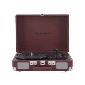 CROSLEY CRUISER DELUXE - BURGUNDY PAARS - PLATENSPELER KOFFERMODEL BLUETOOTH IN & OUT