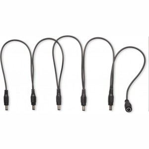 STAGG SPS-DC-5M1F RECHT - KABEL DC VOEDING VERDELER 5X FEMALE 1X MALE