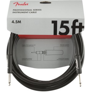 FENDER PROFESSIONAL SERIES 0990820021 - KABEL JACK 6.3 4.5 METER ZWART