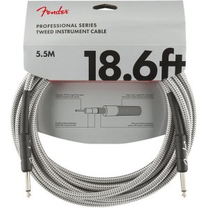 FENDER PROFESSIONAL SERIES 0990820069 - KABEL JACK 6.3 5.5 MTR WHITE TWEED