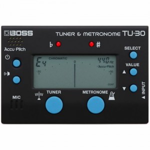 BOSS TU-30 TUNER & METRONOME - STEMAPPARAAT + METRONOOM