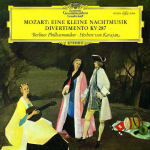 MOZART / HERBERT VON KARAJAN - EINE KLEINE NACHTMUSIK, DIVERTIMENTO KV 287 -VINYL-